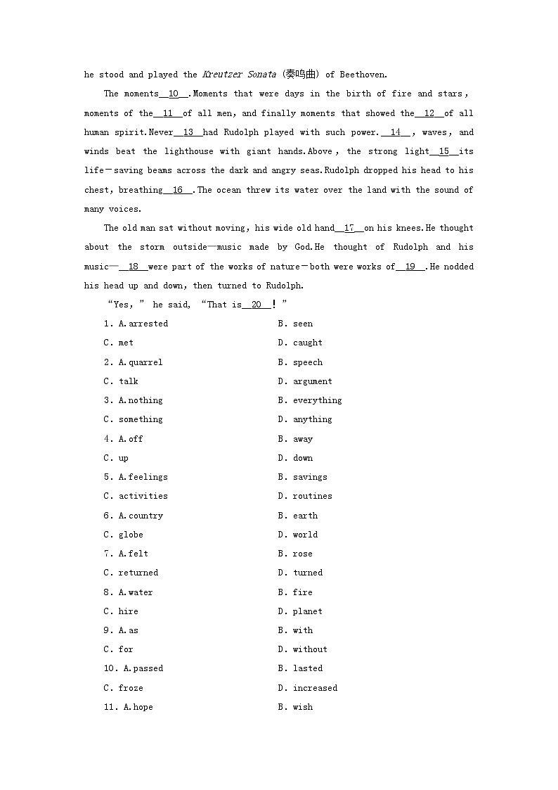 2018版高考英语（课标通用）大一轮复习课时作业：选修七 Unit 2 Robots Word版含答案 练习03