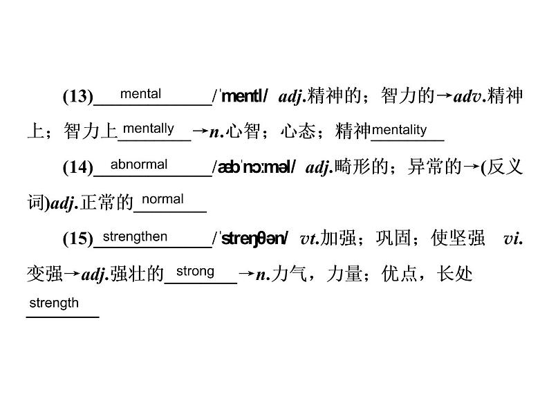 2021版高考英语（课标通用）大一轮复习课件：必修六 Unit 3 A healthy life07