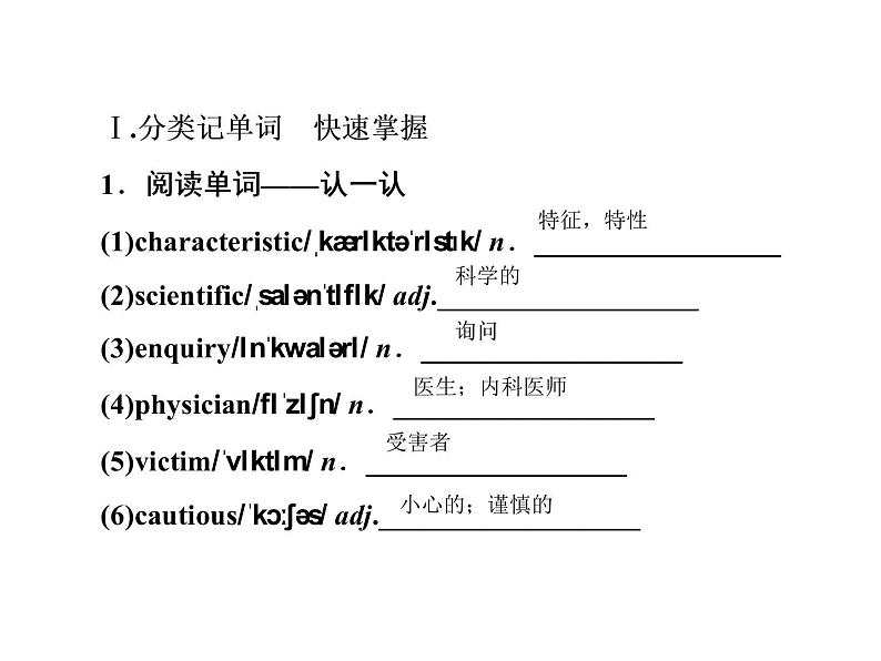 2021版高考英语（课标通用）大一轮复习课件：必修五 Unit 1 Great scientists03