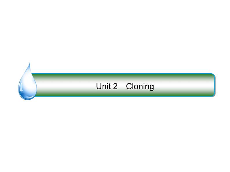 2021版高考英语（课标通用）大一轮复习课件：选修八 Unit 2 Cloning01