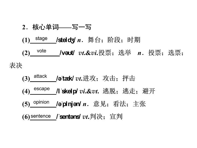 2021版高考英语（课标通用）大一轮复习课件：必修一 Unit 5 Nelson Mandela—a modern hero04