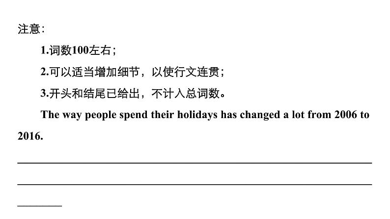 2021年高考英语全国专用考前三个月课件：专题六 书面表达 分类突破（三）04