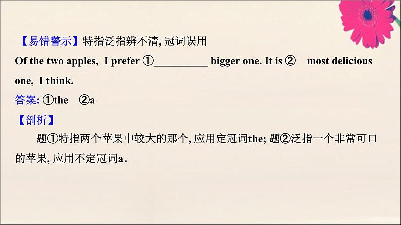 2021届高考英语二轮专题训练第二篇专题二语法填空第二部分题型应对策略题型二自由类填空第4讲冠词介词和代词课件2021022315307