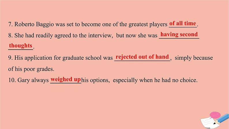 2020_2021学年新教材高中英语综合素养提升一Unit1Lookingforwards课件外研版选择性必修第四册第7页