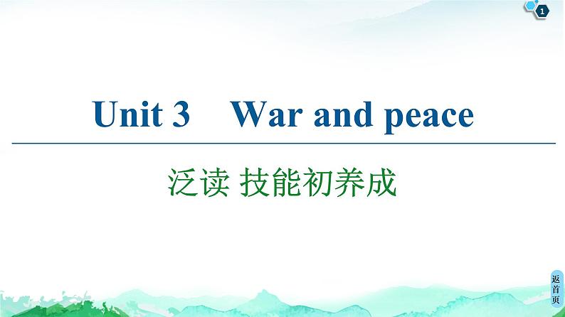 外研版（2019）高中英语 选择性必修第三册 Unit 3　War and peace课件+学案+作业（共19份打包）01