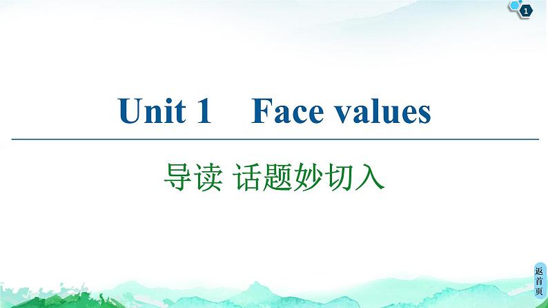 外研版（2019）高中英语 选择性必修第三册 Unit 1　Face values课件+学案+作业（共19份打包）01