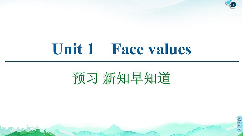 外研版（2019）高中英语 选择性必修第三册 Unit 1　Face values课件+学案+作业（共19份打包）01