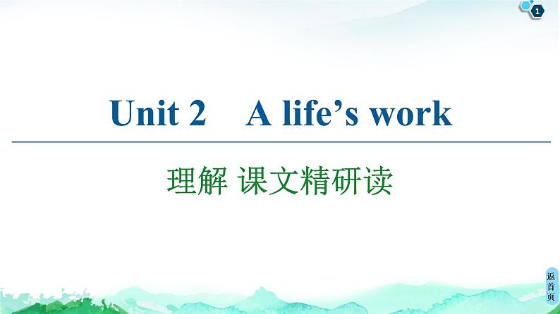 外研版（2019）高中英语 选择性必修第三册 Unit 2　A life’s work课件+学案+作业（共19份打包）01