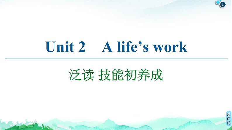 外研版（2019）高中英语 选择性必修第三册 Unit 2　A life’s work课件+学案+作业（共19份打包）01