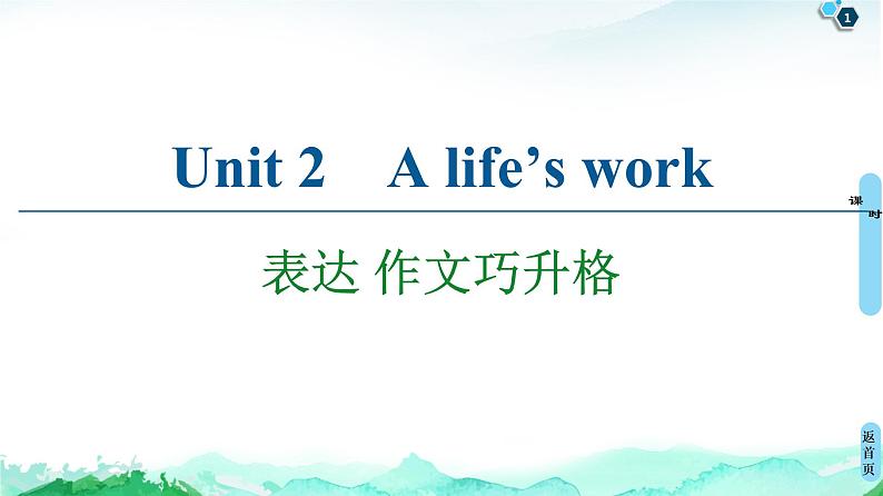 外研版（2019）高中英语 选择性必修第三册 Unit 2　A life’s work课件+学案+作业（共19份打包）01