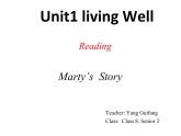 人教版（新课标）高中英语必修7&8 优质课Marty' s story 课件