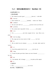 高中英语人教版 (新课标)必修3&4Unit 2 Working the land一课一练