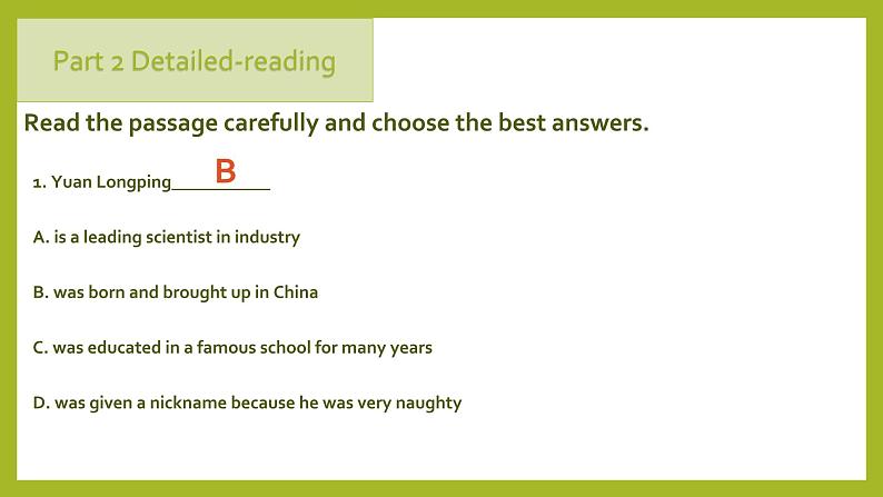 Module4 Great Scientists reading 课件08