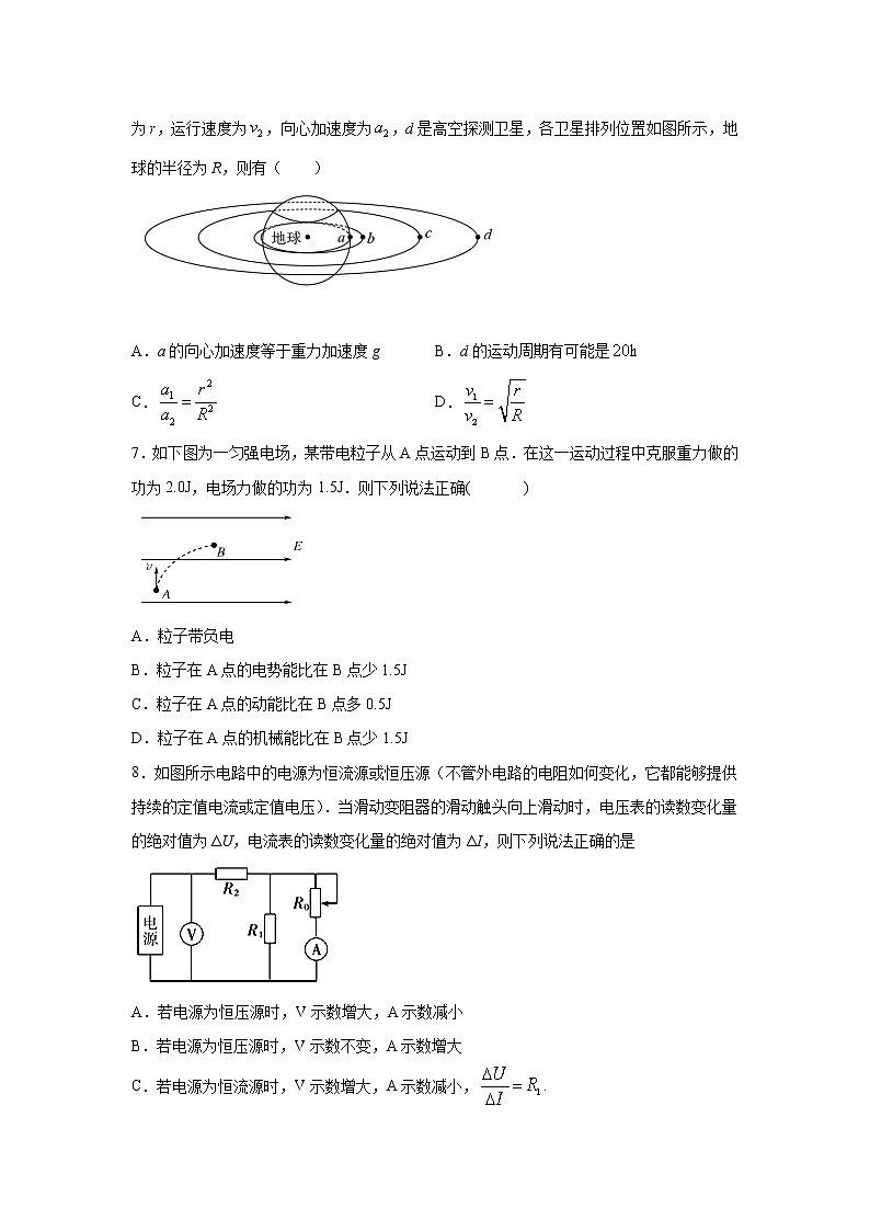 2020-2021学年四川省雅安市高二下学期物理期末联考试题11 解析版03