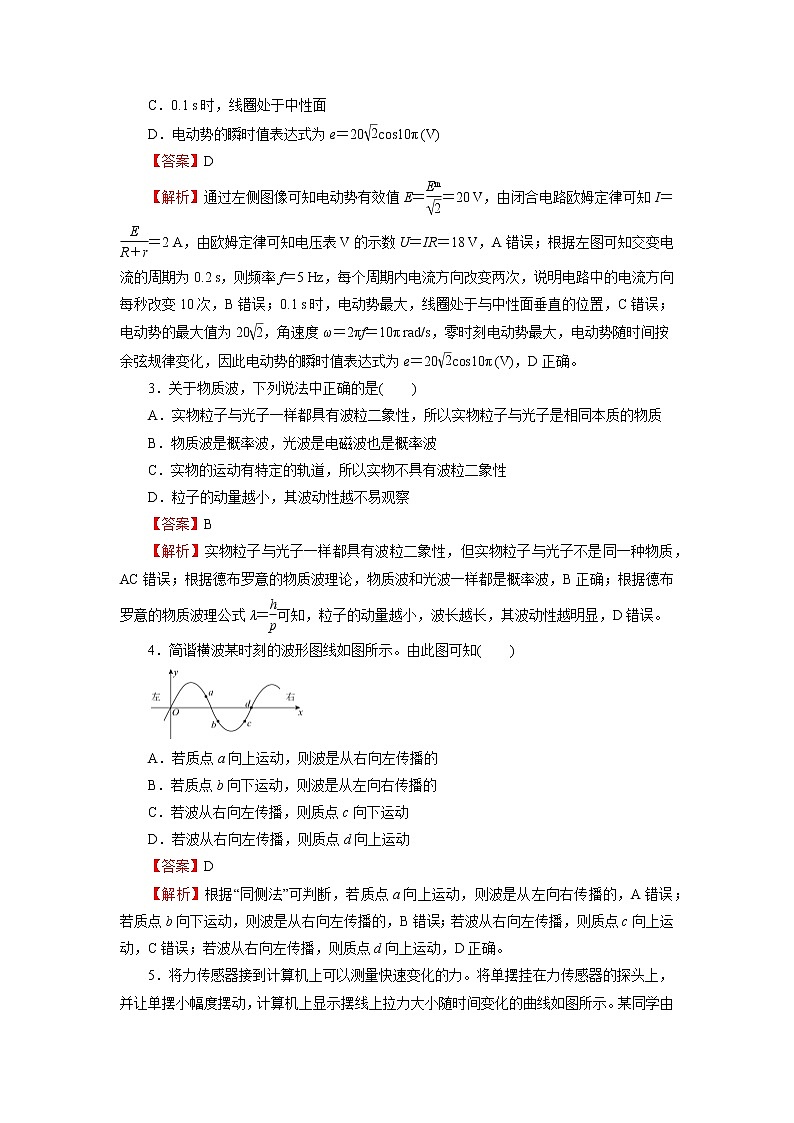 2020-2021学年高二下学期期末名师原创备考卷-物理试题（含解析）02