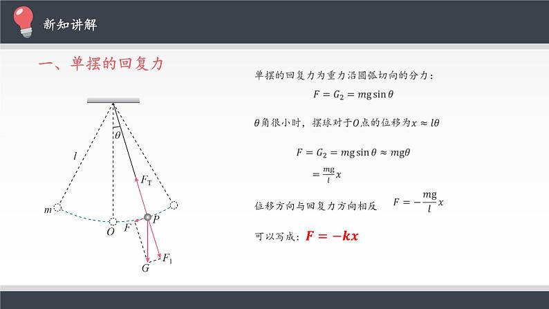 高中物理人教版选择性必修 第一册-2.4 单摆-课件（24张PPT）08