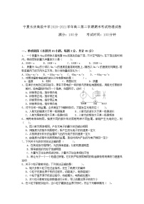 2020-2021学年宁夏长庆高级中学高二第二学期期末考试物理试题（Word版）