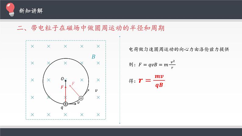 高中物理人教版选择性必修第二册-1.3 带电粒子在匀强磁场中的运动-课件（共13张PPT）第5页