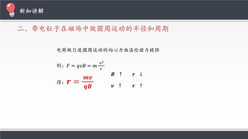 高中物理人教版选择性必修第二册-1.3 带电粒子在匀强磁场中的运动-课件（共13张PPT）第6页