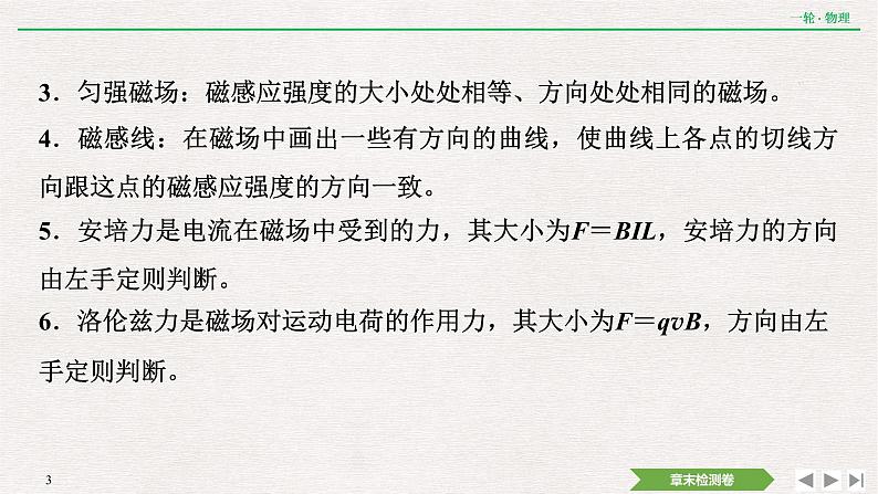 2022届新高考一轮复习人教版 第九章  磁场 章末提升  核心素养培养 课件（18张）第3页