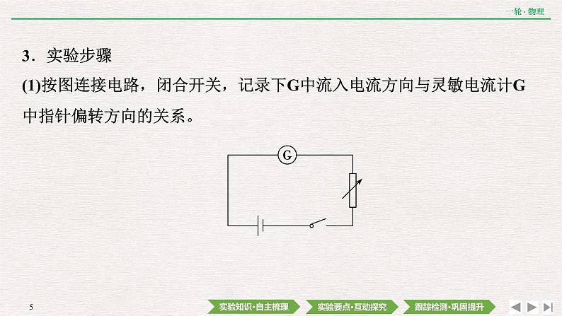 2022届新高考一轮复习人教版 第十章  实验十三　探究影响感应电流方向的因素 课件（42张）05