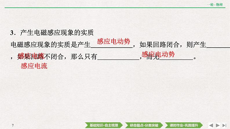 2022届新高考一轮复习人教版 第十章  第1讲　电磁感应现象　楞次定律 课件（40张）第7页