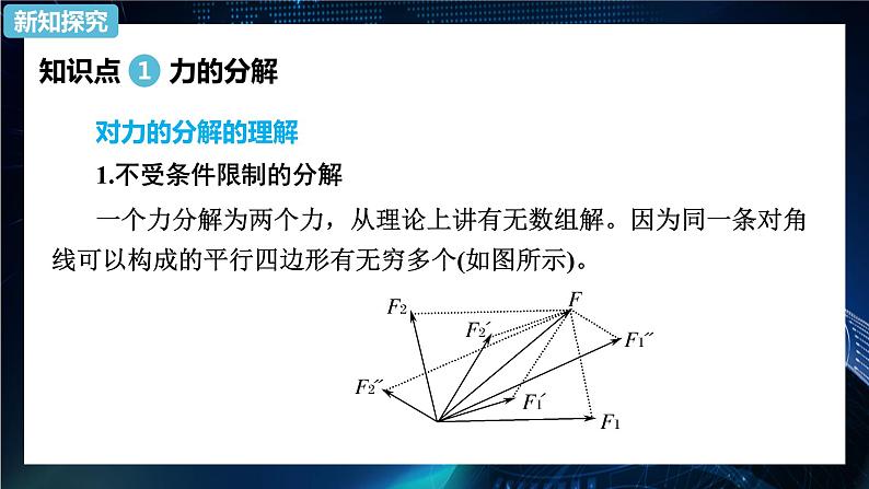 3.4力的合成和分解第2课时 课件-【新教材】人教版（2019）高中物理必修第一册08