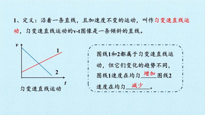 教科版（2019）高中物理必修第一册2.2匀变速直线运动速度与时间的关系 课件04