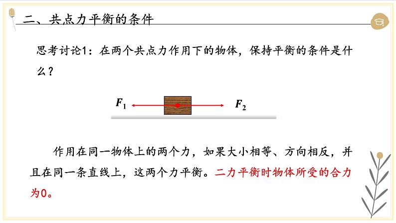 教科版（2019）高中物理必修第一册3.6共点力作用下物体的平衡 课件05
