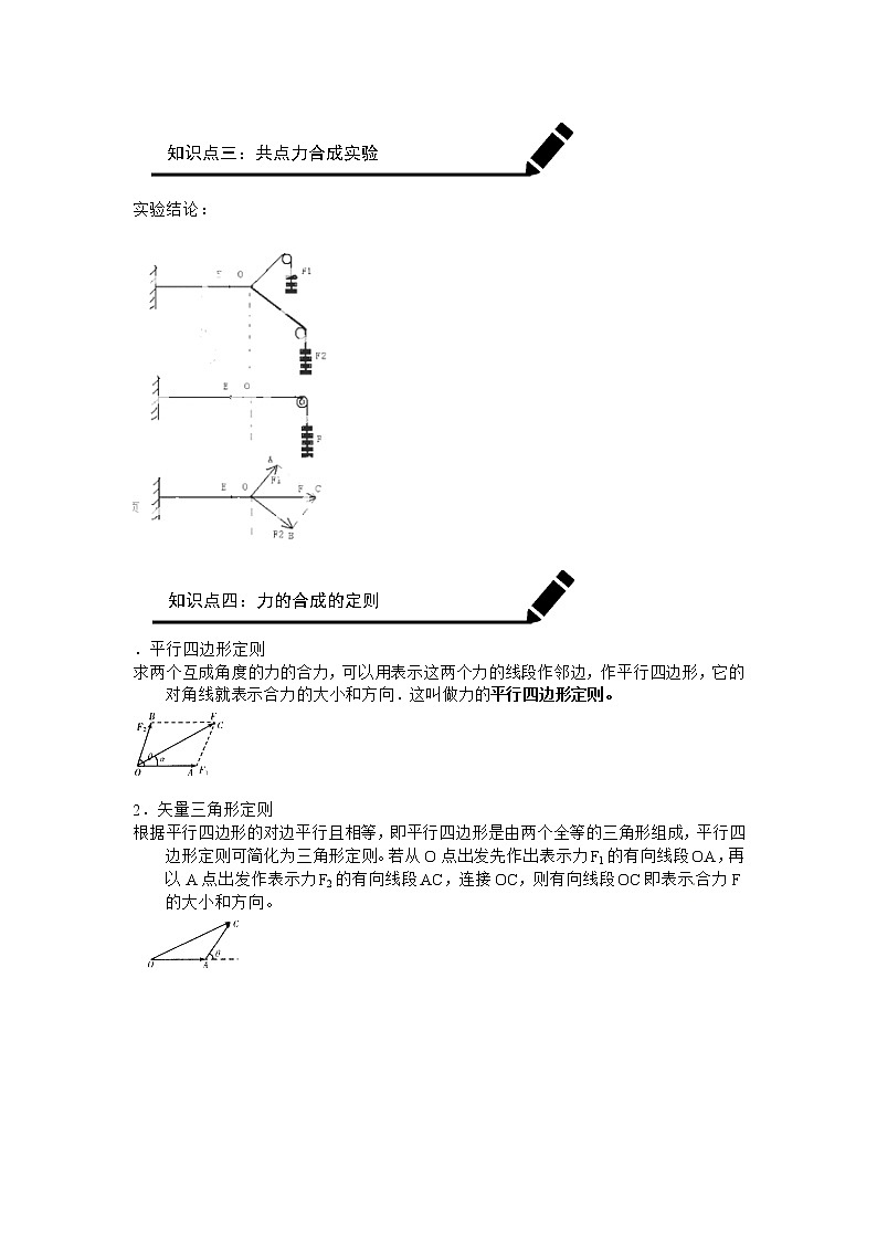 第14讲 力的合成 学案-高一上学期物理人教版（2019）必修第一册03