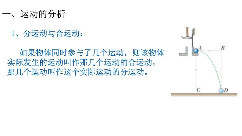 1.2 运动的合成与分解 课件(15张ppt）+教案04