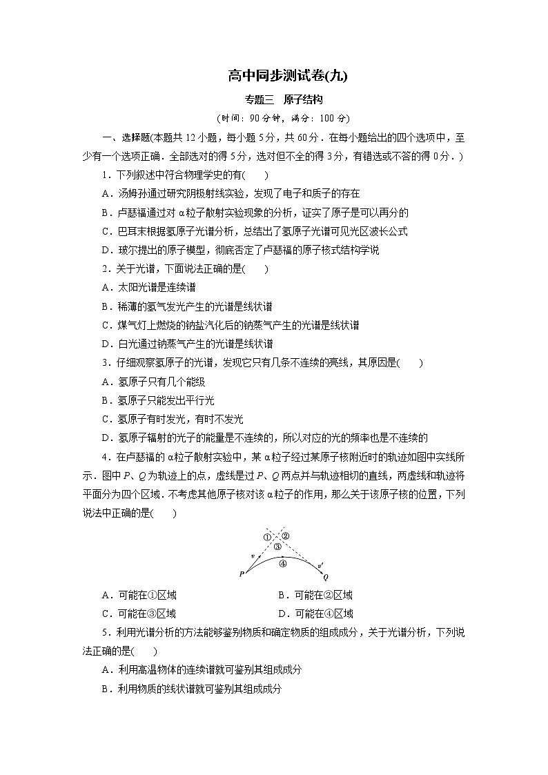 高中同步测试卷·人教物理选修3－5：高中同步测试卷（九） word版含解析第1页