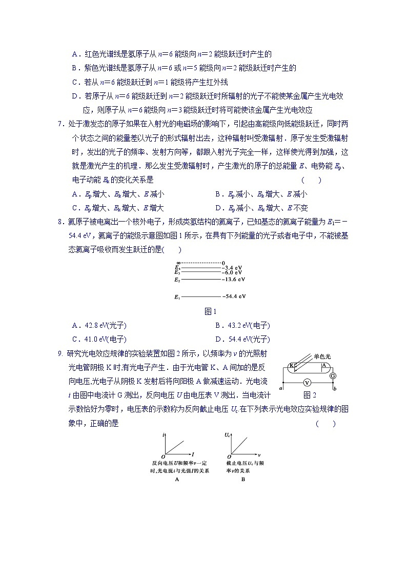 高中物理选修3-5“同课异构”教学习题：第十七-十八章 章末检测02