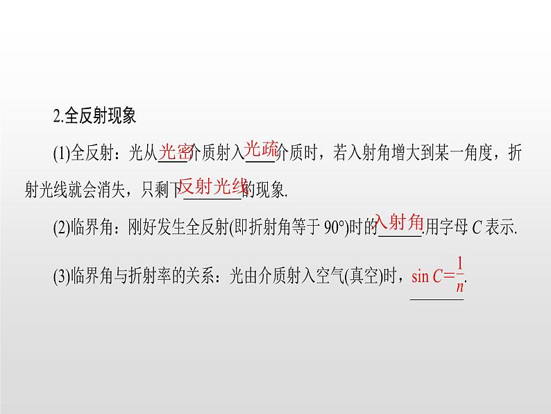 2021-2022学年高中物理沪科版选修3-4 4.5全反射与光导纤维4.6激光 课件（44张）04