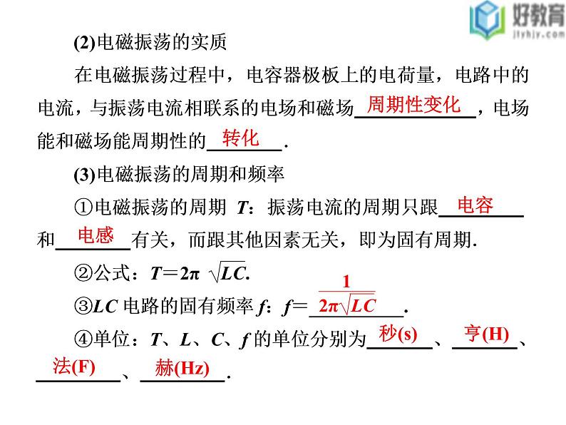 2021-2022学年高中物理沪科版选修3-4 3.1麦克斯韦的电磁场理论3.2电磁波的发现 课件（38张）第8页