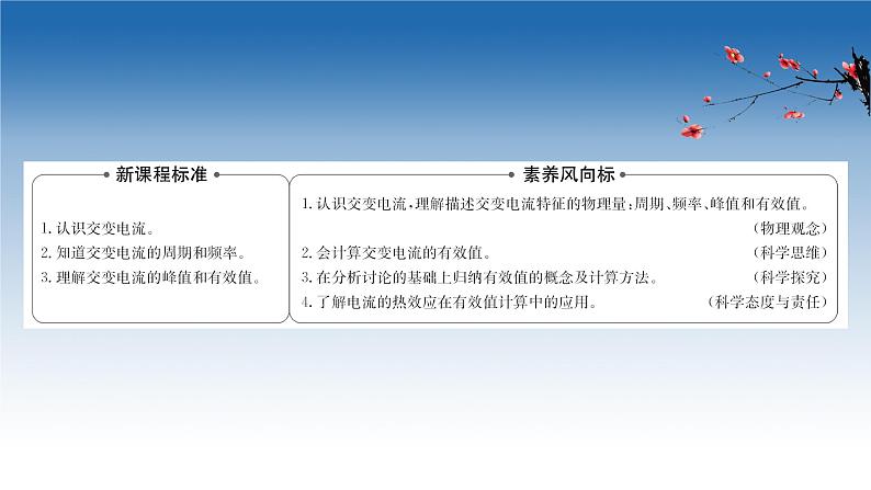 新教材物理鲁科版选择性必修第二册课件：第3章+第1节+交变电流的特点（课件）02