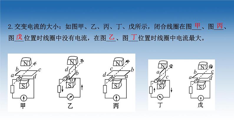 新教材物理鲁科版选择性必修第二册课件：第3章+第2节+交变电流的产生（课件）07