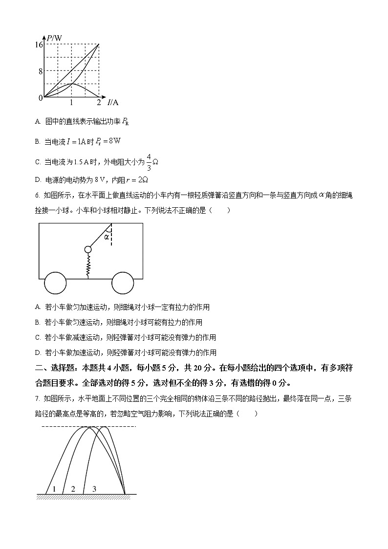 2020-2021学年湖南省名校联考联合体高二下学期期末联考暨新高三适应性联合考试物理试题 word版第3页
