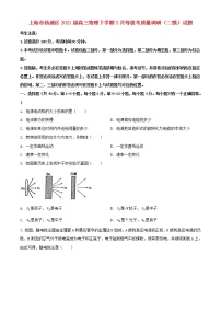 上海市杨浦区2021届高三物理下学期3月等级考质量调研二模试题