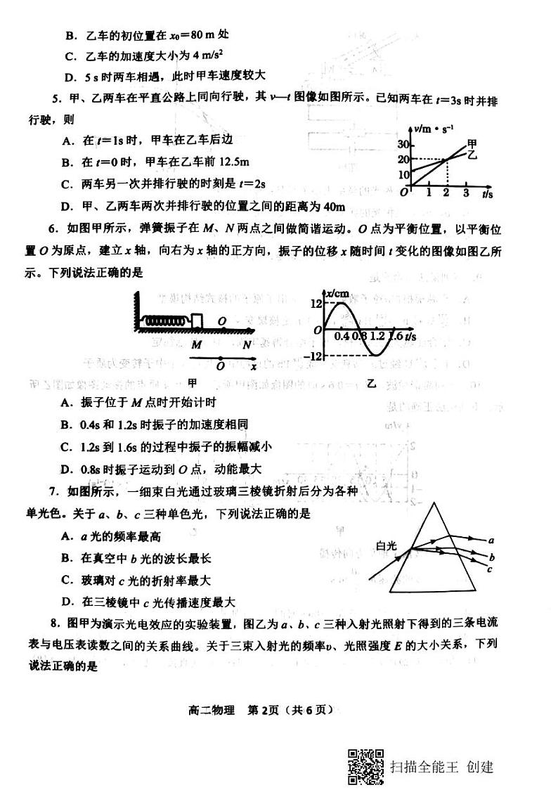 河南省南阳市2020_2021学年高二物理下学期期末质量评估试题PDF02
