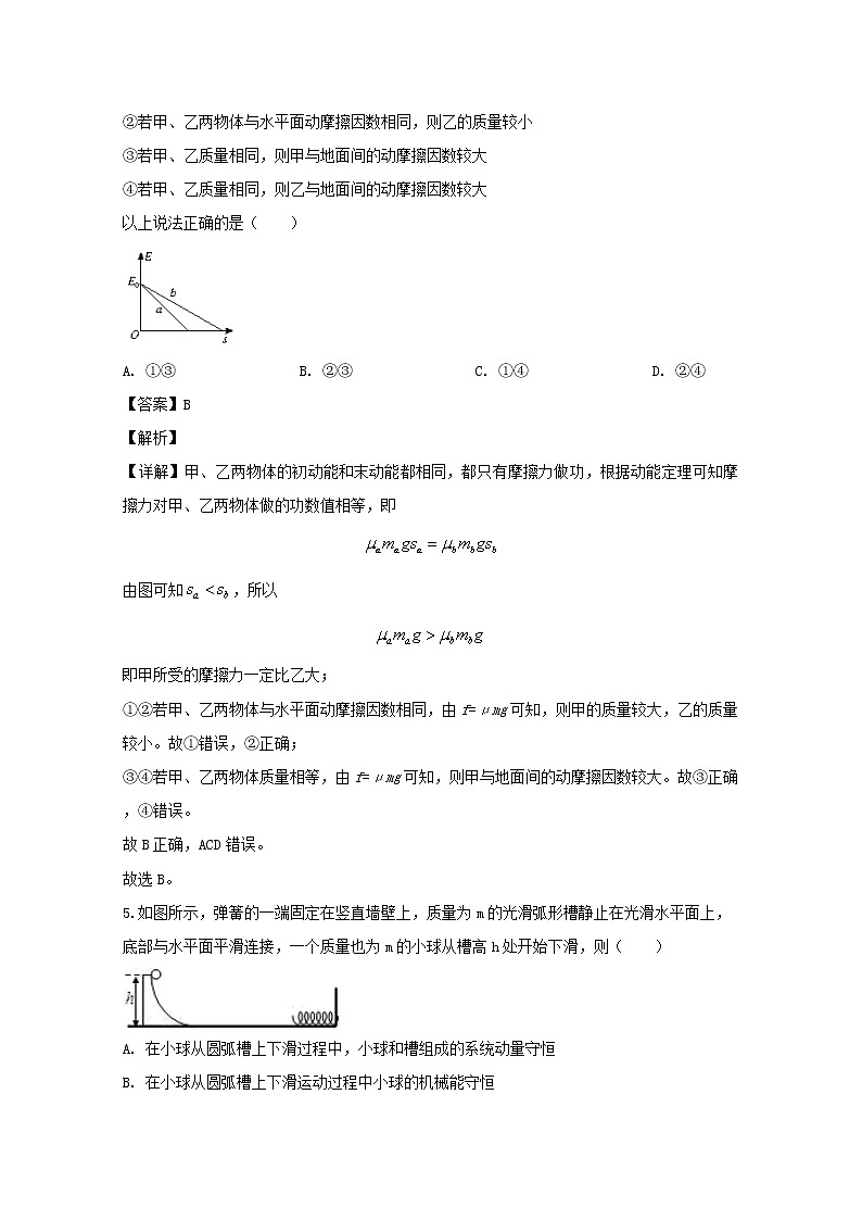 黑龙江省绥化市安达市第七中学2019_2020学年高一物理下学期期中试题含解析03
