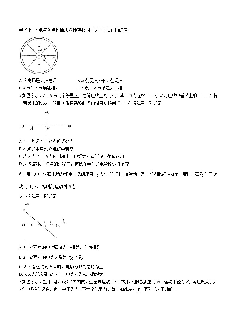 2020-2021学年山东省临沂市兰山区高一下学期期末考试物理试题第2页