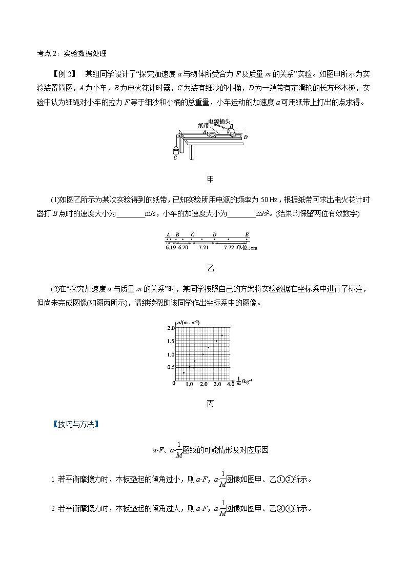 4.2  实验：探究加速度与力、质量的关系-高一物理讲义+练习（新人教版必修第一册）学案02