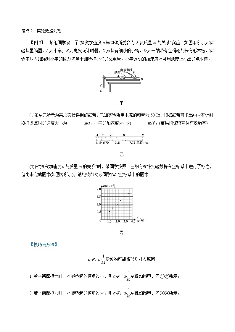 4.2  实验：探究加速度与力、质量的关系-高一物理讲义+练习（新人教版必修第一册）学案02