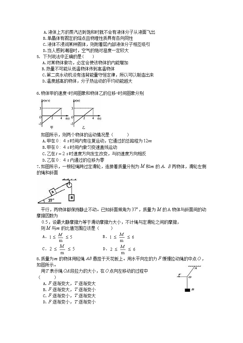 2020-2021学年吉林省长春希望高中高二下学期期末考试物理试题（Word版）02