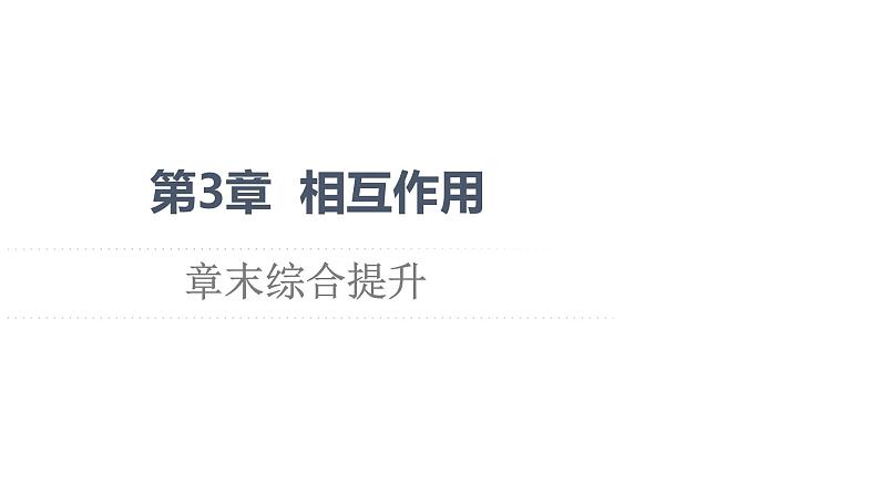 第3章 章末综合提升—2021-2022学年新教材鲁科版（2019）高中物理必修第一册课件01