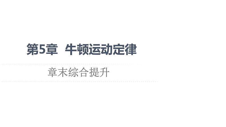 第5章 章末综合提升—2021-2022学年新教材鲁科版（2019）高中物理必修第一册课件01