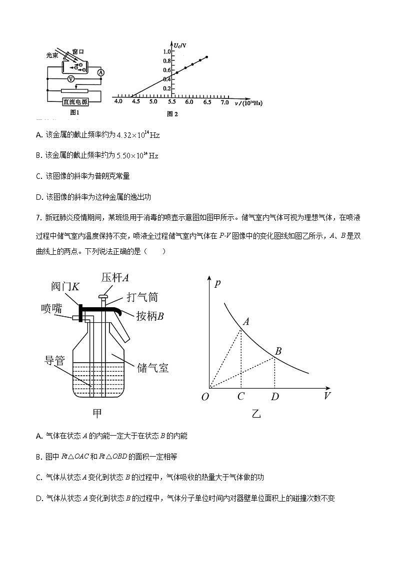 2020-2021学年山东省聊城市高二下学期期末考试物理试题 word版第3页