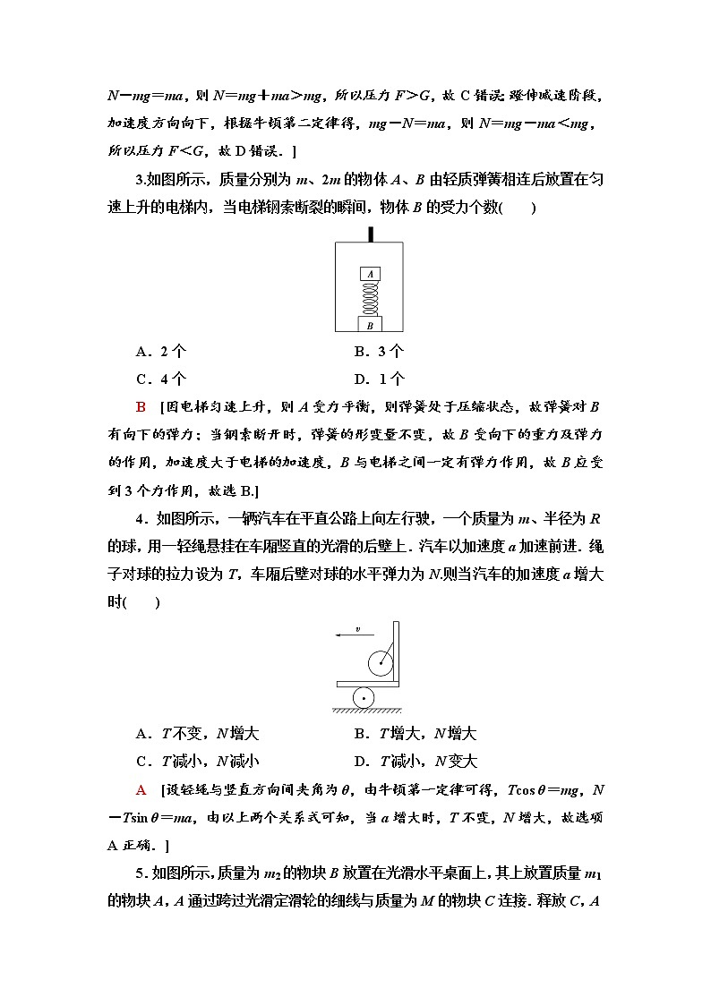 章末综合测评4--2021年人教版（新课标）高中物理必修1配套练习02