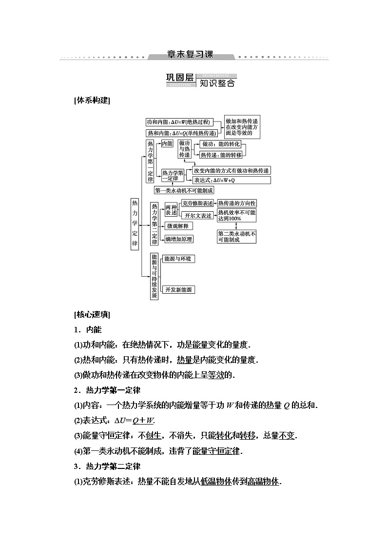 第10章 章末复习课--2021年人教版（新课标）高中物理选修3-3同步学案第1页